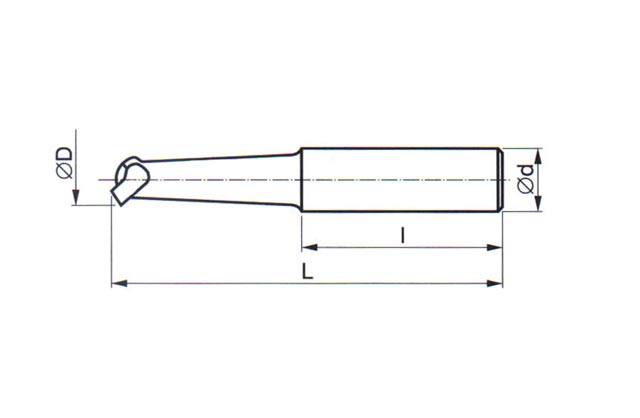 Nůž soustružnický ubírací,vnitřní - LEVÝ - 223941.15, 15x100