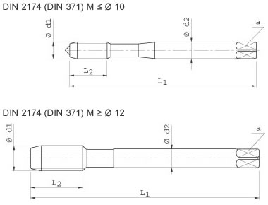 Závitník tvářecí M 5 6HX - HSSE , TiN