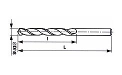 Vrták s válcovou stopkou 221121, 2,7 mm HSS 