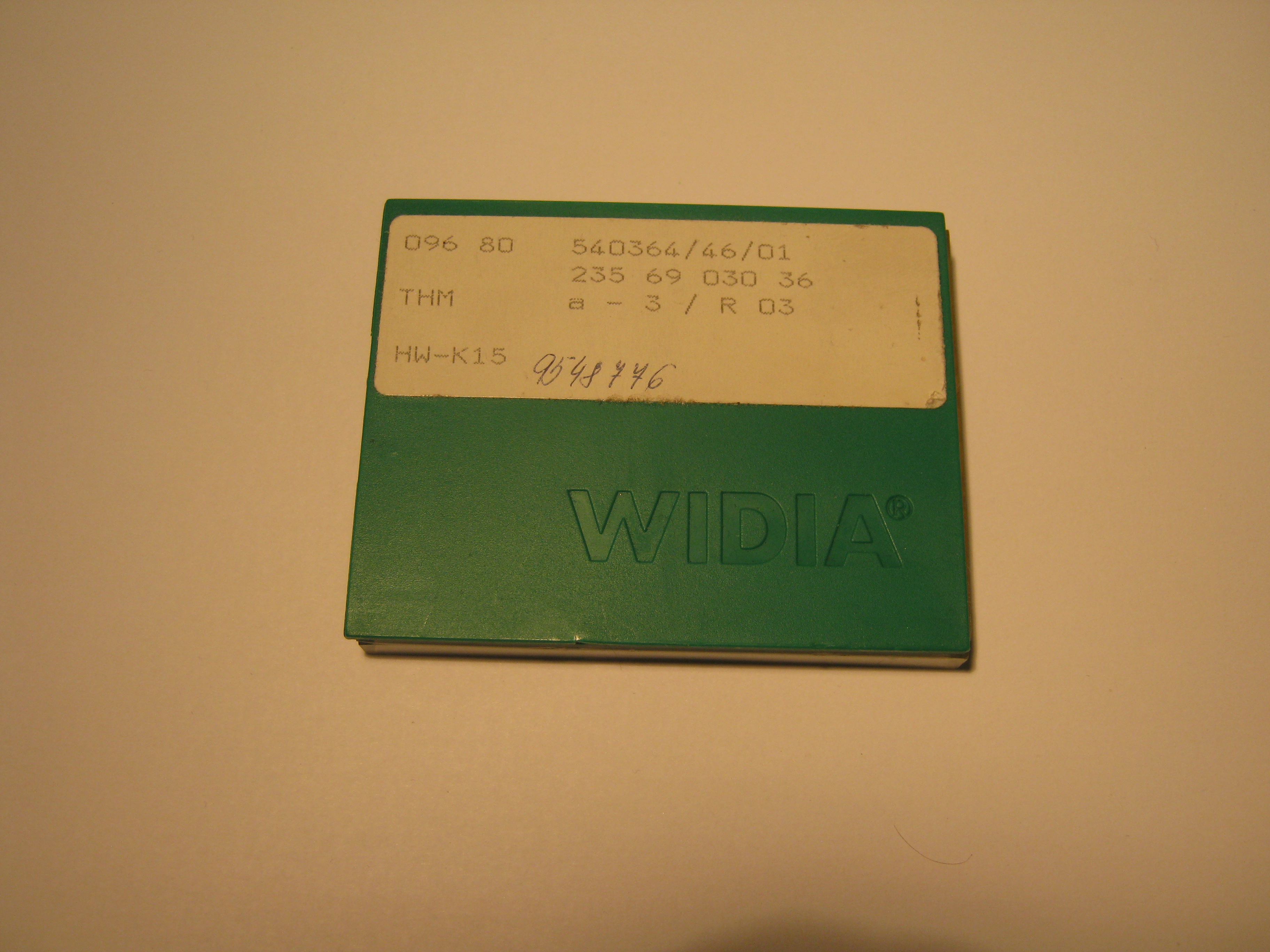 VBD WIDIA zapichovací a upichovací  3 mm, R 0,3 mm