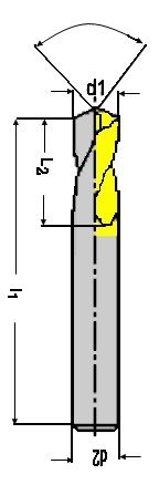 NC tvrdokovový navrtávák 10,0x142° TiAlN