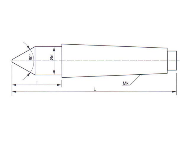 Upínací hrot pevný Mk5, 243310