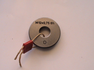 Závitový kalibr - kroužek M12x0,75 6h -dobrý