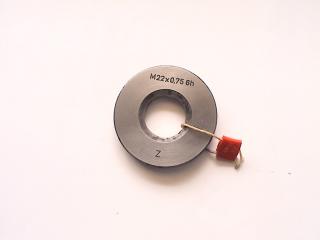 Závitový kalibr - kroužek M22x0,75 6h -zmetkový