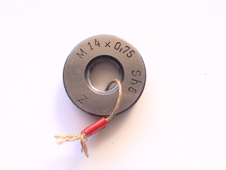 Závitový kalibr - kroužek M14x0,75 Sh6 -zmetkový